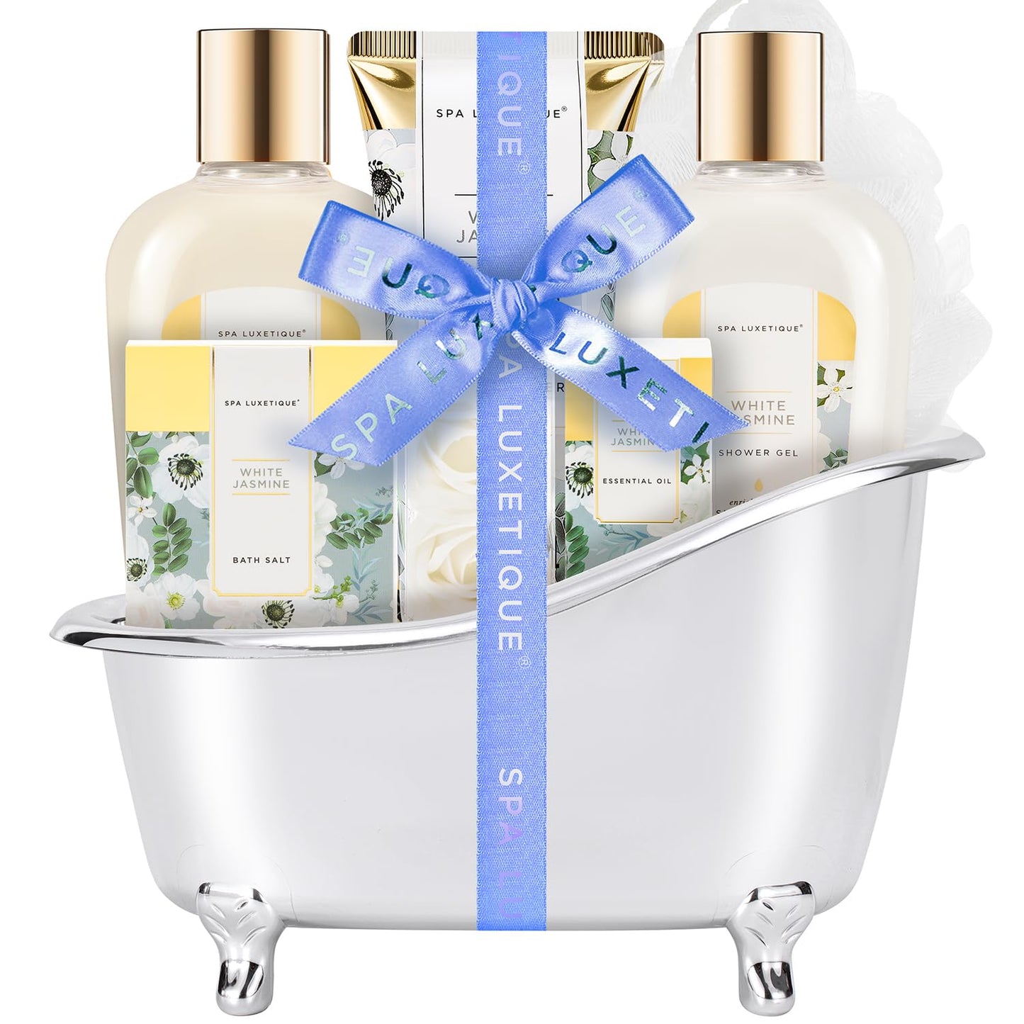 Gift Set for Women, Bath Sets for Women Gift, 8 Pcs Rose Spa Basket Includes Bubble Bath, Shower Gel, Body Lotion, Birthday Spa Gifts, Mother‘S Day Gifts for Mom