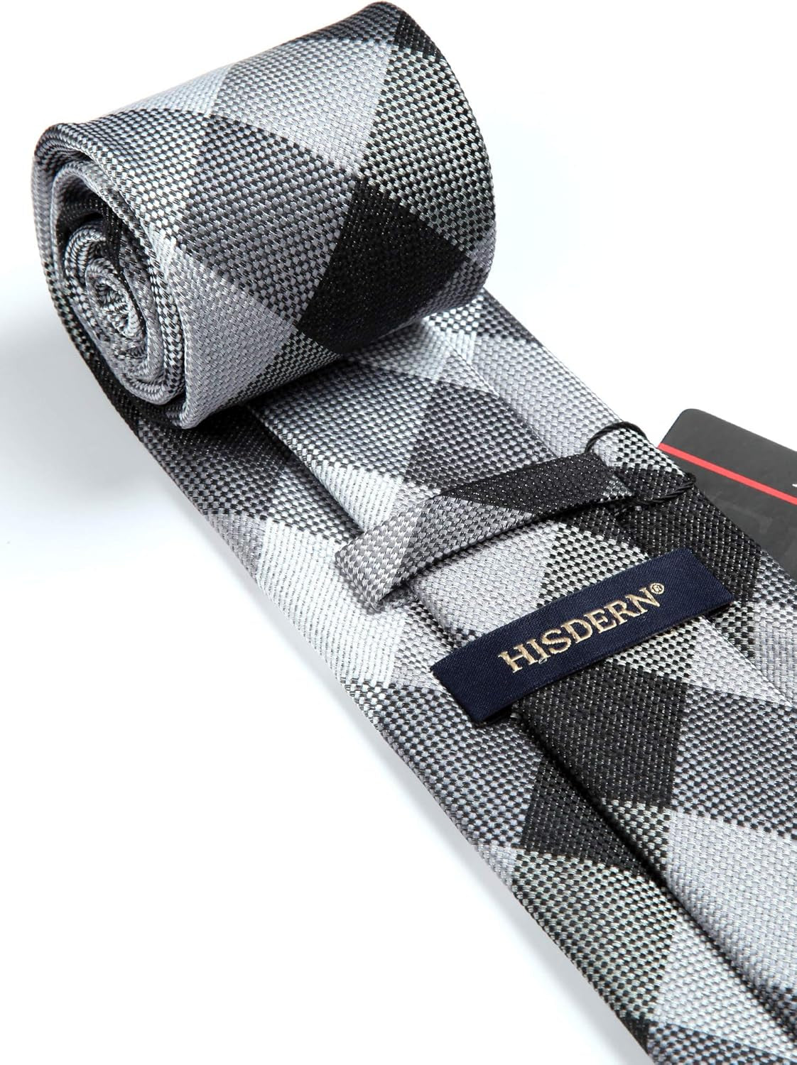 Ties for Men Formal Business Plaid Checked Mens Ties and Pocket Square Set Classic Wedding Necktie Handkerchief