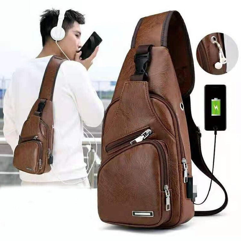 Men Women Sling Bag Chest Fanny Packs Cross Body Travel Sports Shoulder Backpack