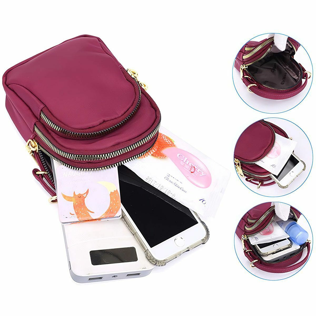 Small Cell Phone Purse Wallet Handbag Case Women Shoulder Bag Cross-Body Pouch