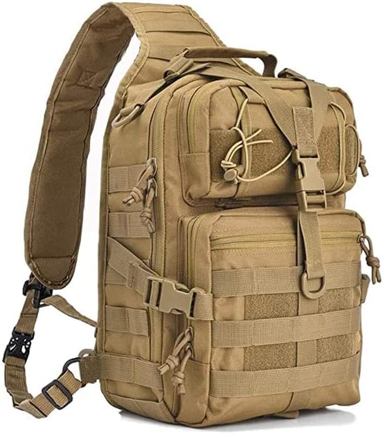 Tactical Sling Bag Pack Military Rover Shoulder Backpack EDC Assault Range Bag, Water-Resistant