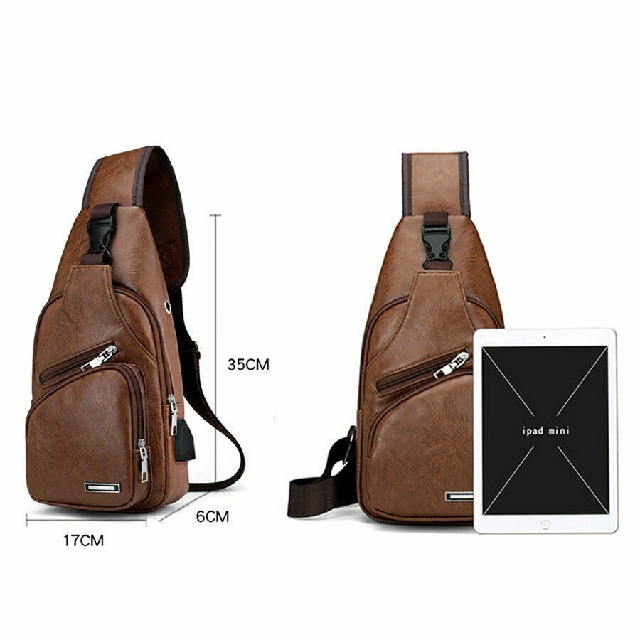 Men Women Sling Bag Chest Fanny Packs Cross Body Travel Sports Shoulder Backpack