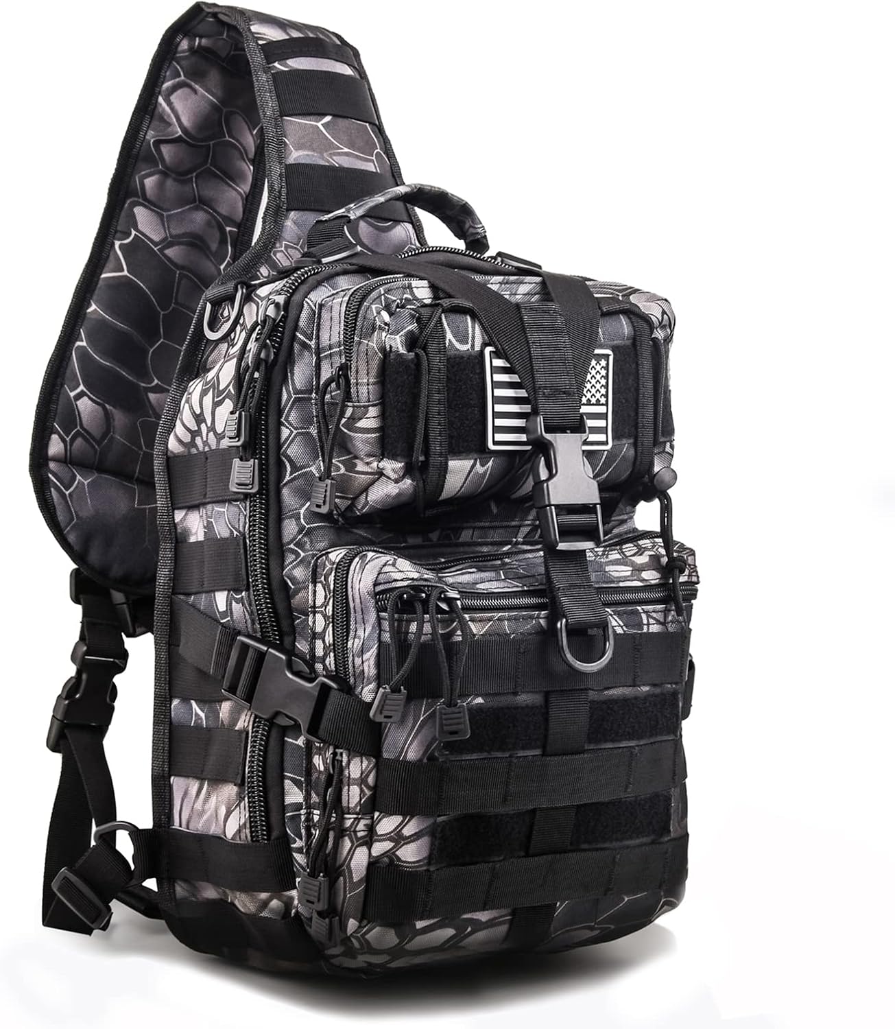 Tactical Sling Bag Pack Military Rover Shoulder Backpack EDC Assault Range Bag, Water-Resistant