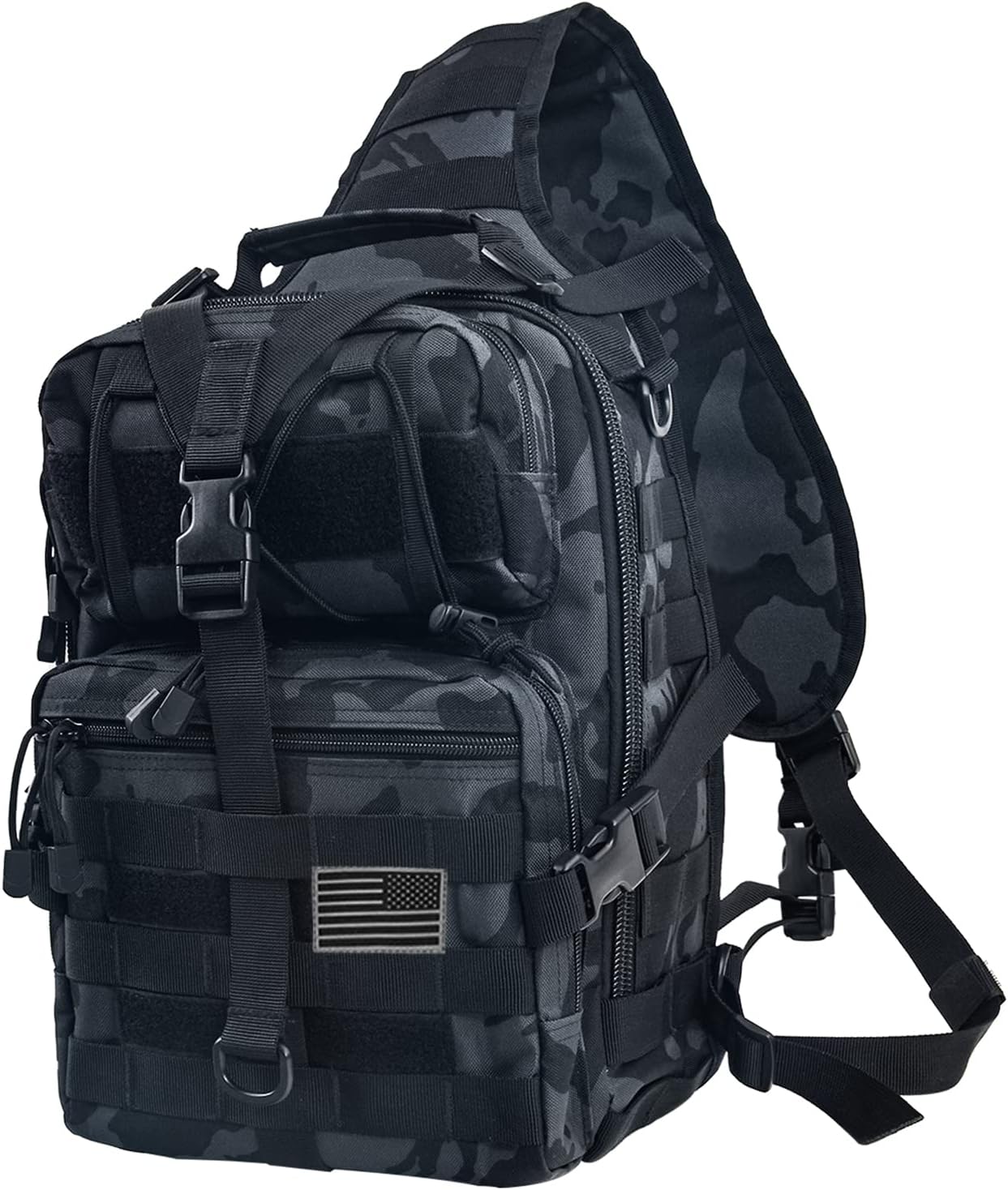 Tactical Sling Bag Pack Military Rover Shoulder Backpack EDC Assault Range Bag, Water-Resistant