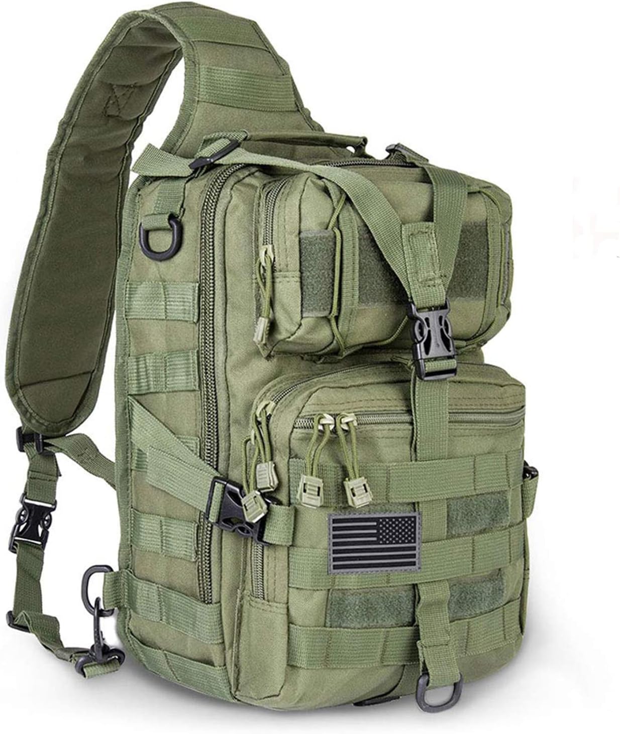 Tactical Sling Bag Pack Military Rover Shoulder Backpack EDC Assault Range Bag, Water-Resistant