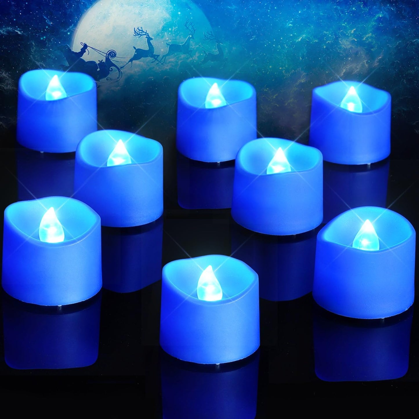 24-Pack Flameless LED Tea Lights Candles Battery Operated