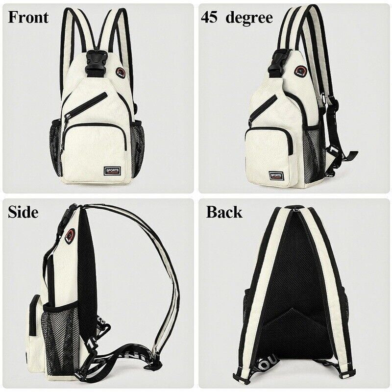 Men Women Sling Bag Chest Fanny Packs Cross Body Travel Sports Shoulder Backpack