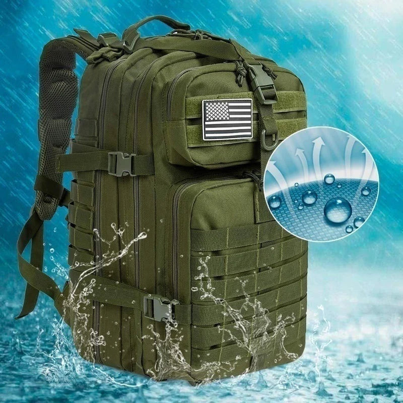 50L 1000D Nylon Waterproof Trekking Fishing Hunting Bag Backpack Outdoor Military Rucksacks Tactical Sports Camping Hiking