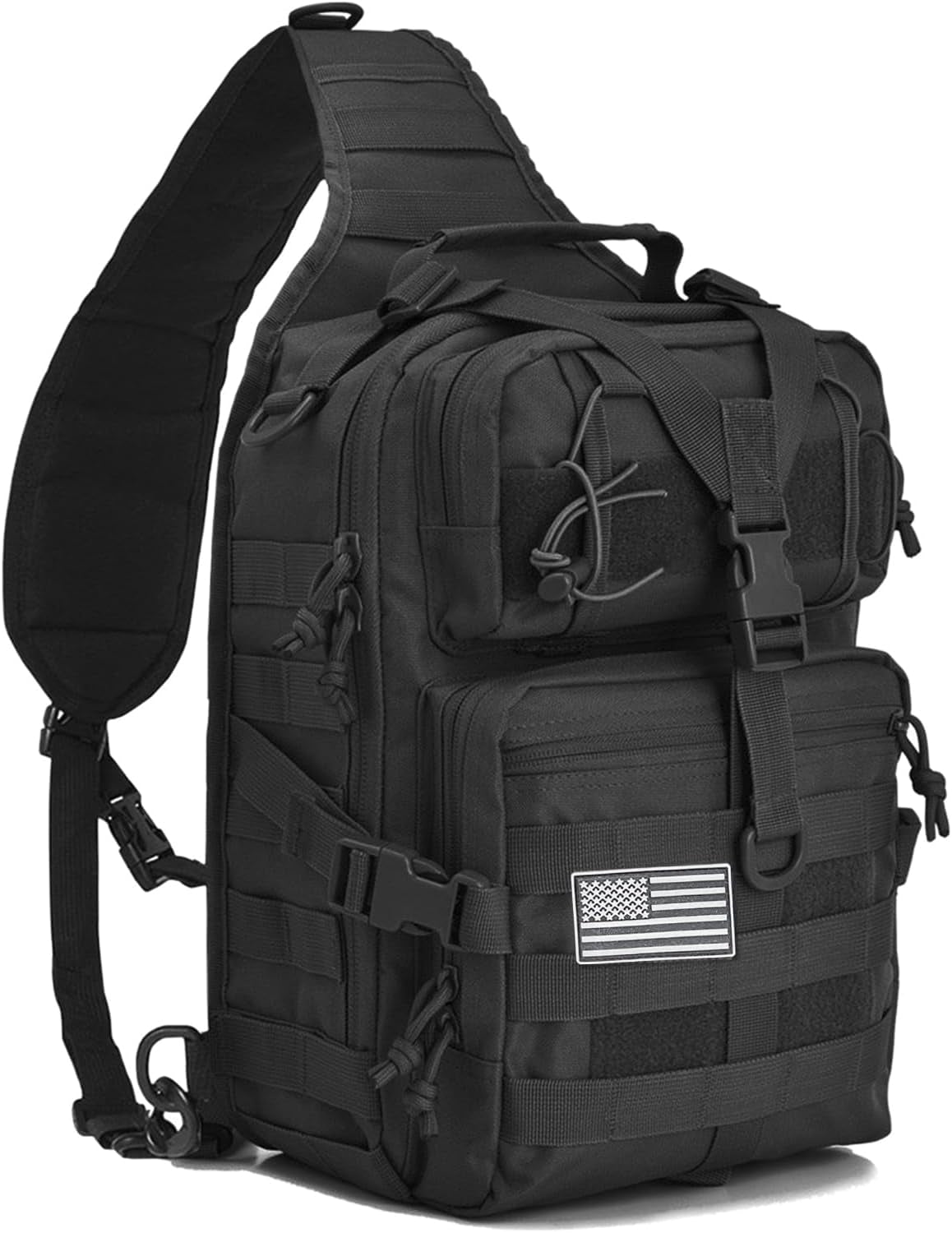 Tactical Sling Bag Pack Military Rover Shoulder Backpack EDC Assault Range Bag, Water-Resistant