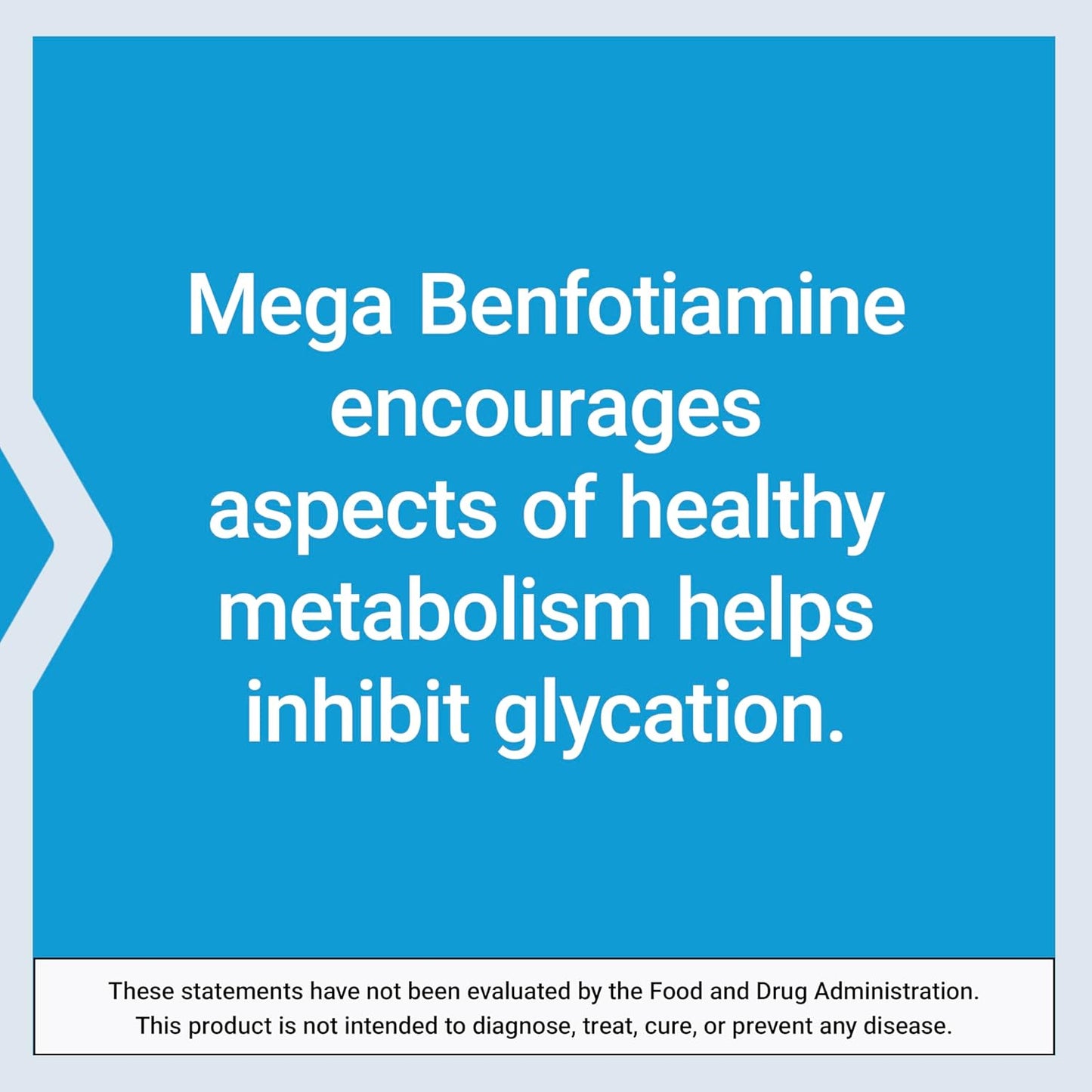 Mega Benfotiamine, 250 Mg, a Fat-Soluble Form of Thiamine, Healthy Metabolism, Ultra-Bioavailable Vitamin B1, High Potency, Gluten-Free, Non-Gmo, Vegetarian, 120 Capsules